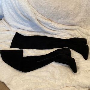 Dolce Vita Over Knee Boots Black faux suede US Size 8